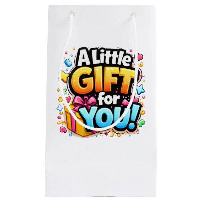 Petit Sac Cadeau Cute Celebration Gift Bag – A Little Gift for You (Devant)