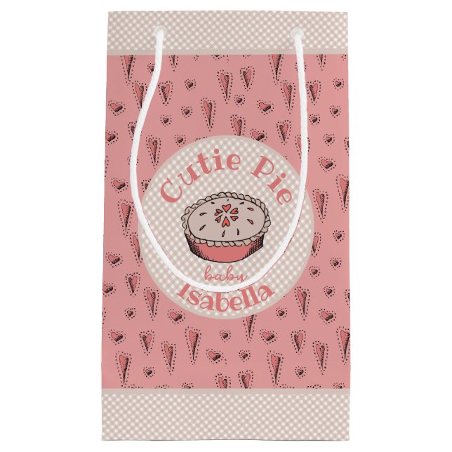 Petit Sac Cadeau Cute Cutie Pie Baby Girl (Devant)