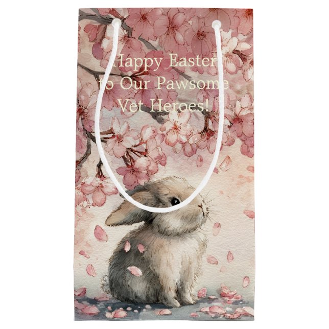 Petit Sac Cadeau Cute Easter Gift Bag for Veterinary Personal  (Devant)