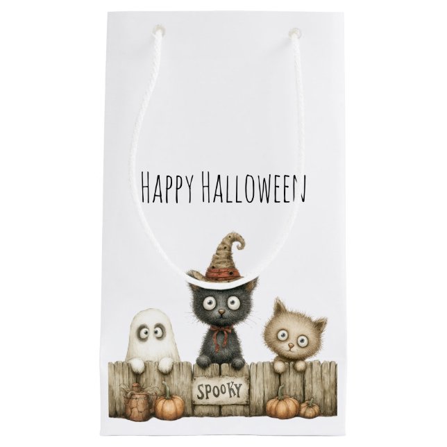 Petit Sac Cadeau Cute Halloween (Devant)