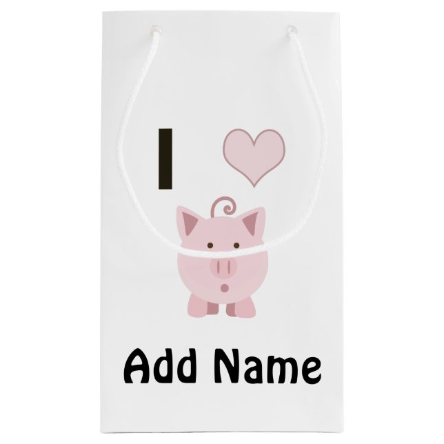 Petit Sac Cadeau Cute I coeurs Desgin (Dos)
