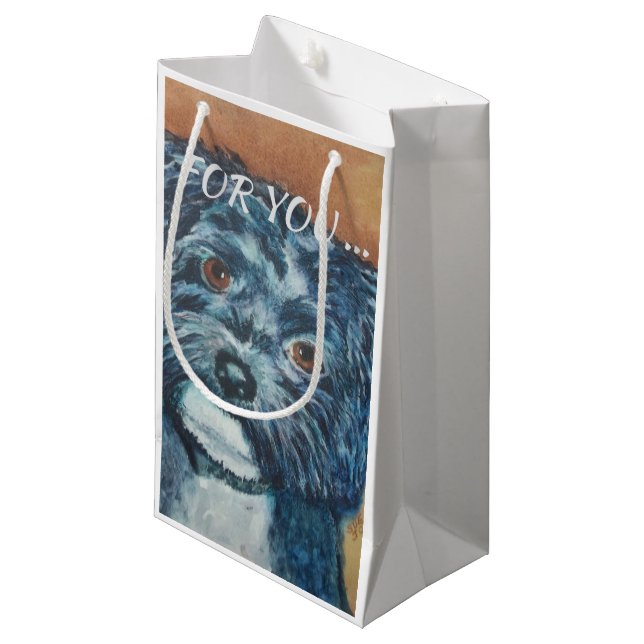 PETIT SAC CADEAU CUTIE NOIR HAVANAIS (Devant Angle)