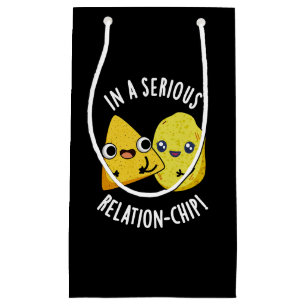 Petit Sac Cadeau Dans Une Puce De Relation Sérieuse Drôle Pun De No