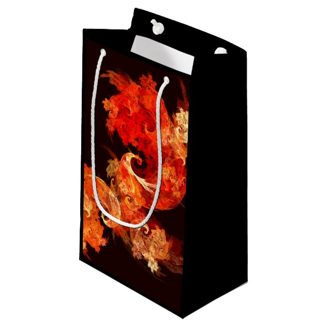 Petit Sac Cadeau Danse Feux d'artifice Art Abstrait (Devant Angle)