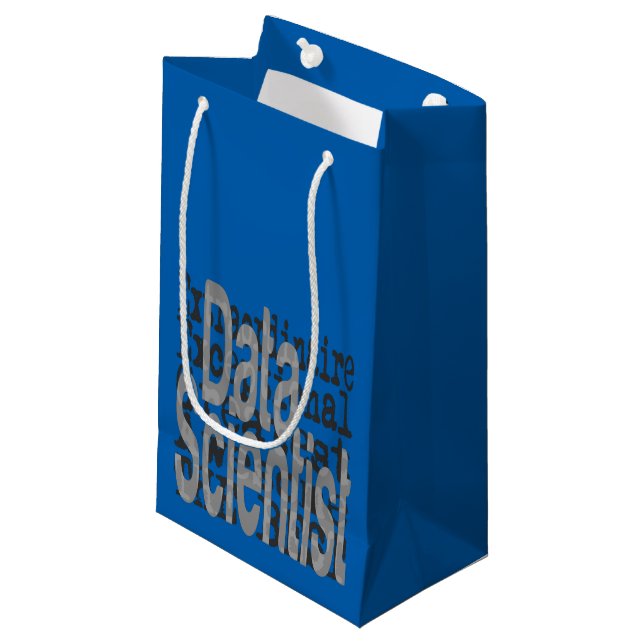 Petit Sac Cadeau Data Scientist Extraordinaire (Devant Angle)