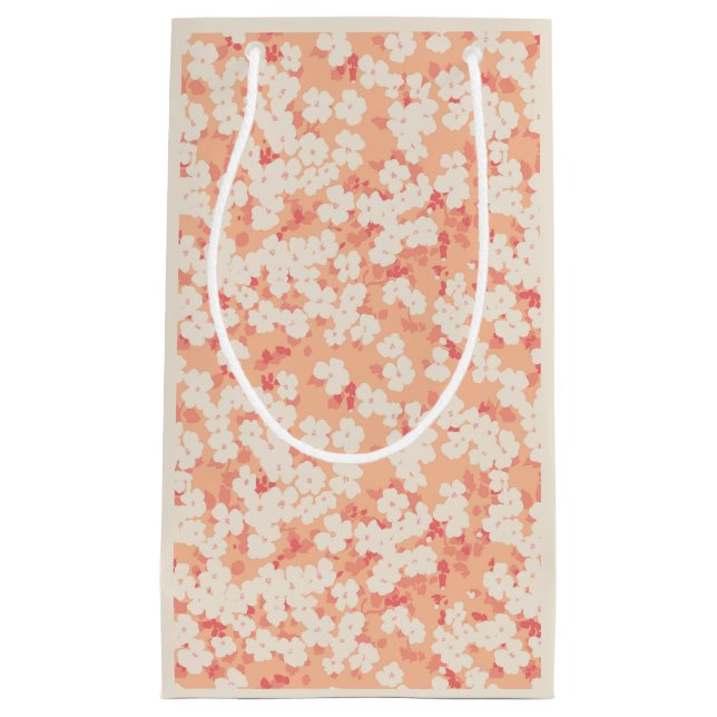 Petit Sac Cadeau De petites fleurs d'été. (Devant)