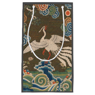 Petit Sac Cadeau Décor d'antiquité chinois d'oiseaux
