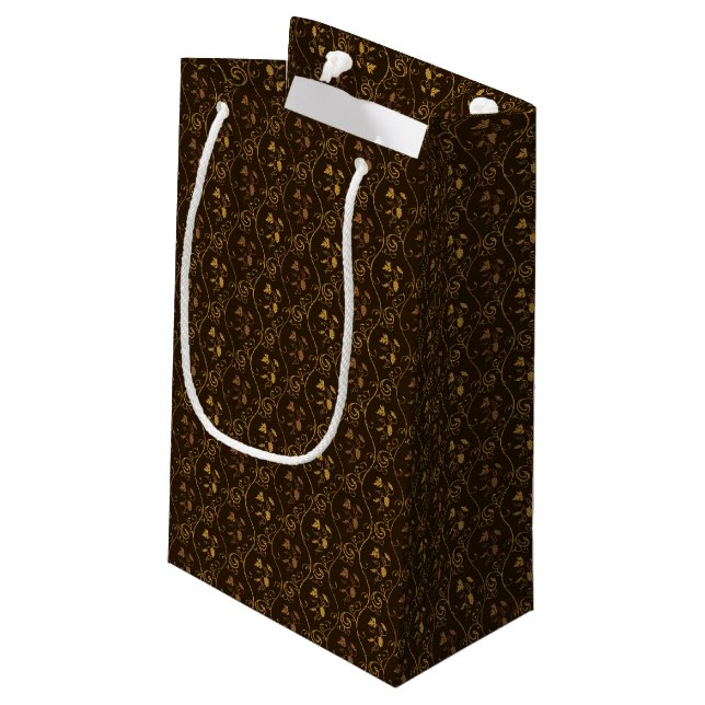 Petit Sac Cadeau Décor de raisins (Dos Angle)