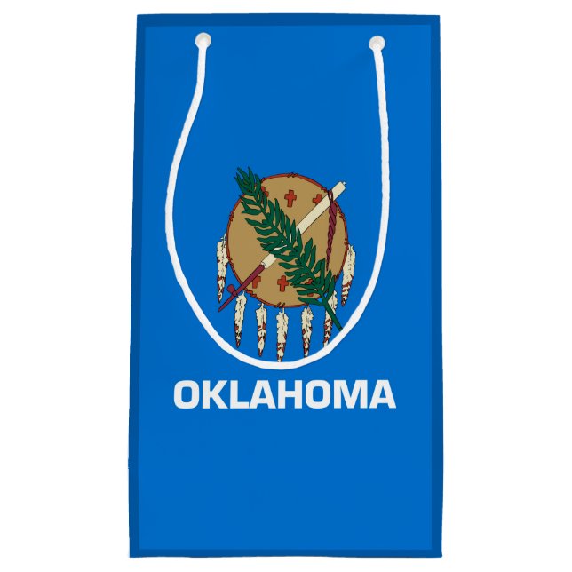 Petit Sac Cadeau Décor design du drapeau de l'État de l'Oklahoma (Devant)