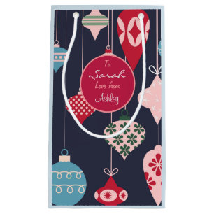 Petit Sac Cadeau Décor moderne de Noël Design personnalisé