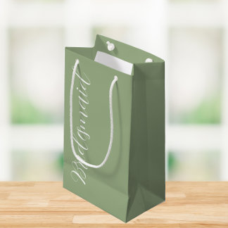 Petit Sac Cadeau Demoiselle d'honneur de mariage écriture stylisée 