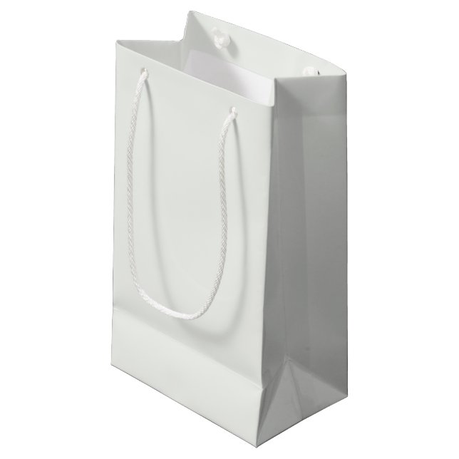 Petit Sac Cadeau Dentelle de Chantilly couleur unie (Devant Angle)