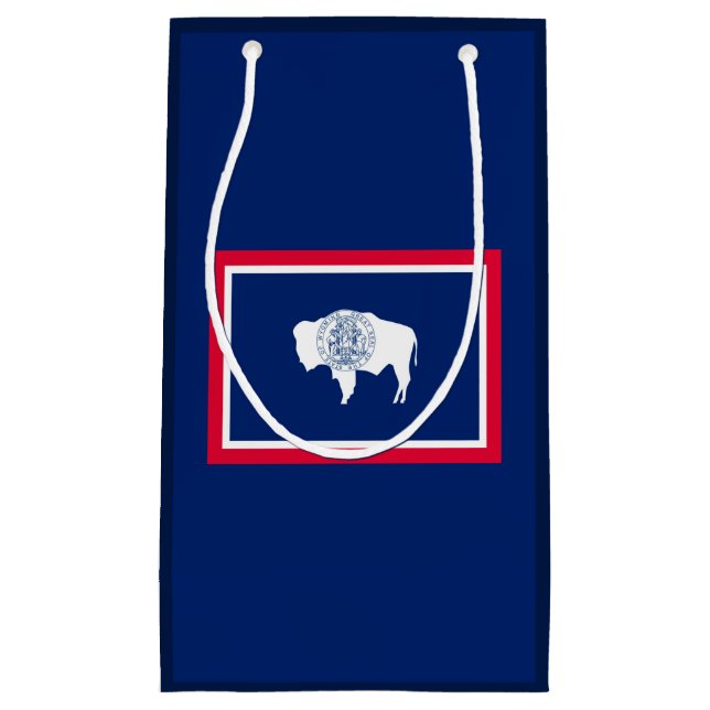 Petit Sac Cadeau Design du drapeau d'état du Wyoming (Devant)