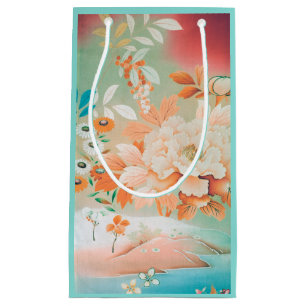 Petit Sac Cadeau Design floral japonais vintage