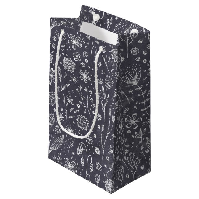Petit Sac Cadeau Dessins du tableau de bord des fleurs (Devant Angle)