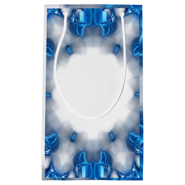 Petit Sac Cadeau Diamants bleus (Devant)