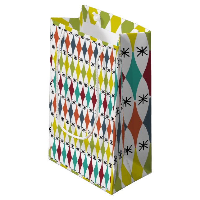 Petit Sac Cadeau Diamants et Starburts (Devant Angle)