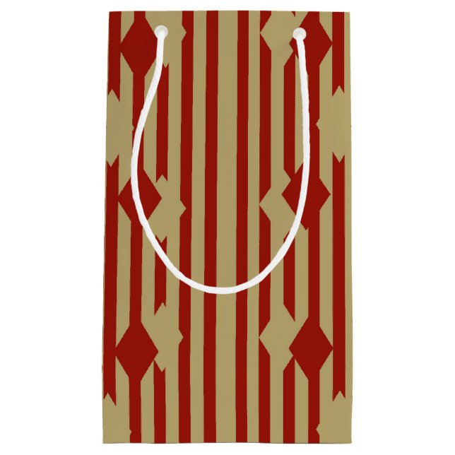 Petit Sac Cadeau Diamants rouges en or (Devant)