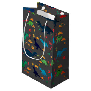 Petit Sac Cadeau Dinosaures colorés mignon Motif
