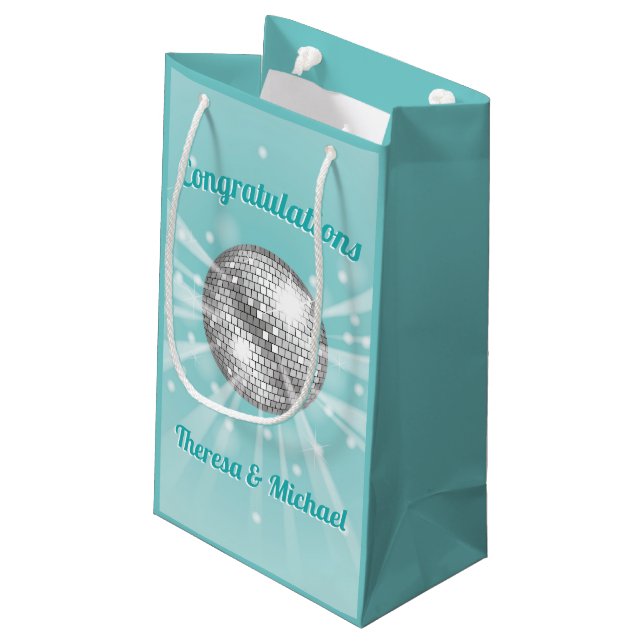 Petit Sac Cadeau Disco Ball Baby shower Super Blue Boy (Dos Angle)
