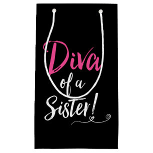 Petit Sac Cadeau "DIVA d'une soeur ! "