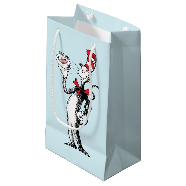 Petit Sac Cadeau Dr. Seuss | Le Chat Chapeauté & Krinklebine (Devant Angle)