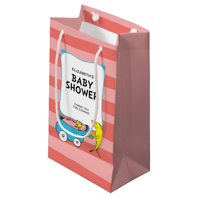 Petit Sac Cadeau Dr Seuss | Un poisson - Baby shower fille (Devant Angle)