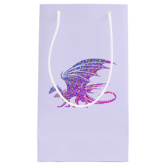 Petit Sac Cadeau Dragon Mosaïque Pourpre Incroyable (Devant)