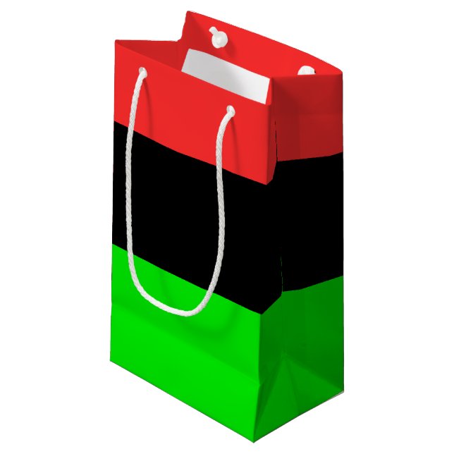 Petit Sac Cadeau Drapeau africain (Devant Angle)