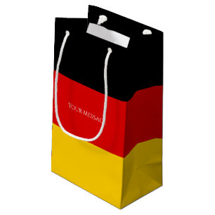 Petit Sac Cadeau Drapeau Allemagne Schwarz Rot Gold Personnalisé