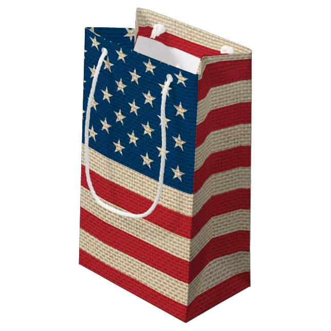 Petit Sac Cadeau Drapeau américain (Dos Angle)