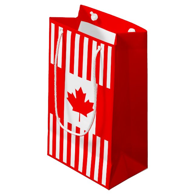 Petit Sac Cadeau Drapeau cadeau du Canada (Devant Angle)