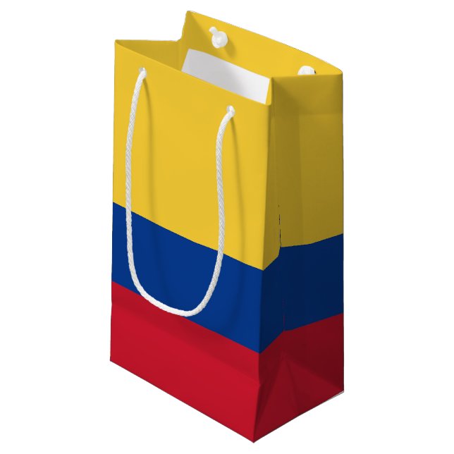 Petit Sac Cadeau Drapeau de Colombie (Devant Angle)