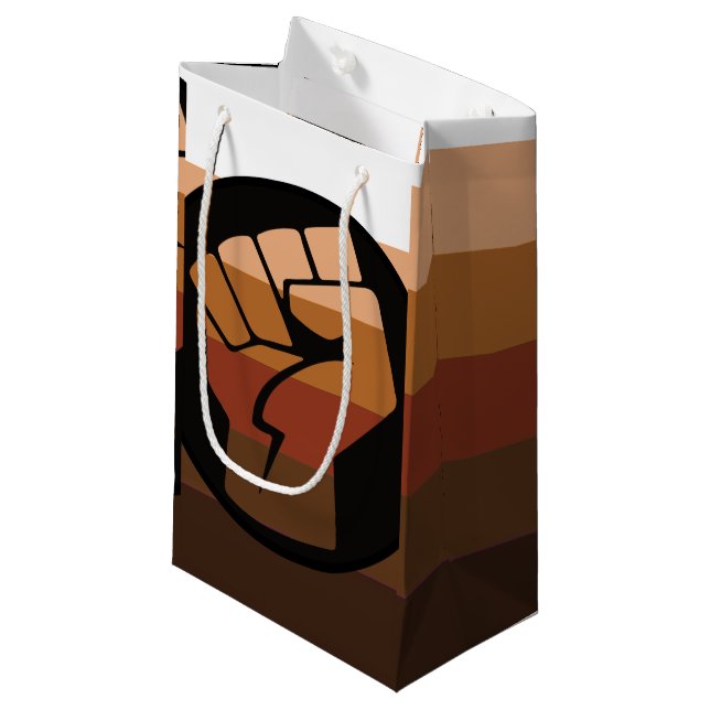 Petit Sac Cadeau Drapeau de fierté POC (Devant Angle)