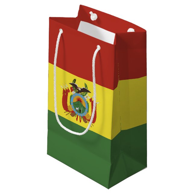 Petit Sac Cadeau Drapeau de la Bolivie (Devant Angle)