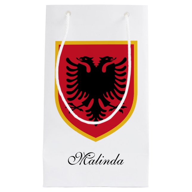Petit Sac Cadeau Drapeau de l'Albanie (Devant)