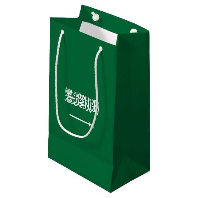 Petit Sac Cadeau Drapeau de l'Arabie saoudite (Devant Angle)