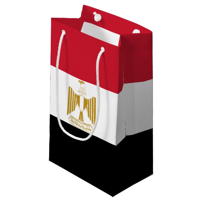 Petit Sac Cadeau Drapeau de l'Égypte (Devant Angle)