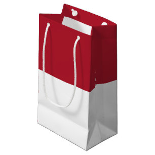 Petit Sac Cadeau Drapeau de Monaco
