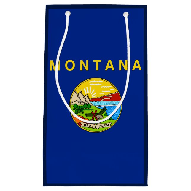 Petit Sac Cadeau Drapeau d'État du Montana (Devant)