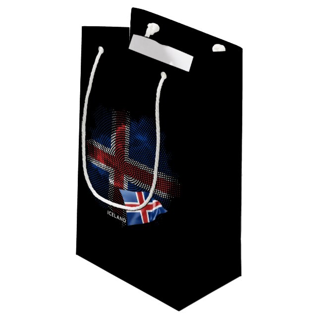 Petit Sac Cadeau Drapeau d'Islande (Dos Angle)