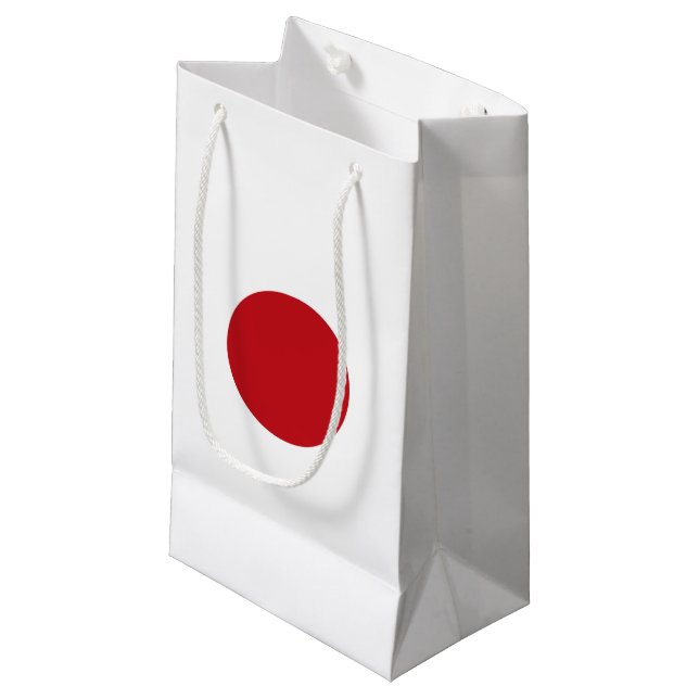 Petit Sac Cadeau Drapeau du Japon (Devant Angle)