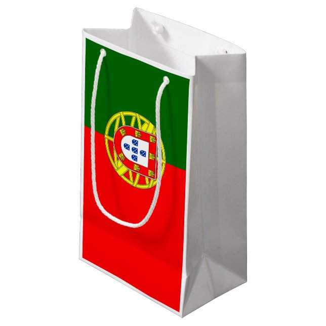 Petit Sac Cadeau Drapeau du Portugal (Devant Angle)