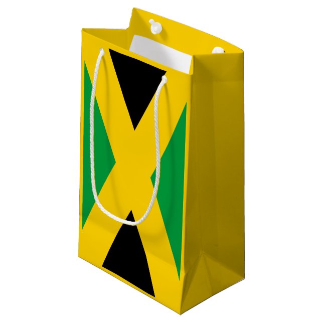 Petit Sac Cadeau Drapeau jamaïcain (Devant Angle)