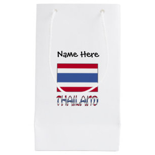 Petit Sac Cadeau Drapeau thaïlandais personnalisé Thailand 