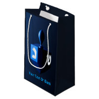 Dreidel bleu métallique