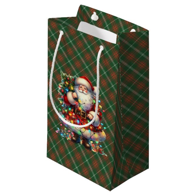 Petit Sac Cadeau Duke of Rothesay Scottish Tartan Christmas  (Devant Angle)