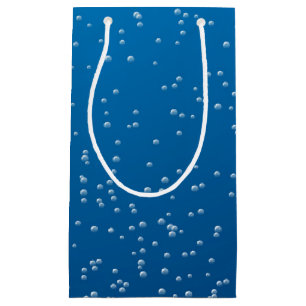 Petit Sac Cadeau Eau Bleue Profonde Et Petites Bulles