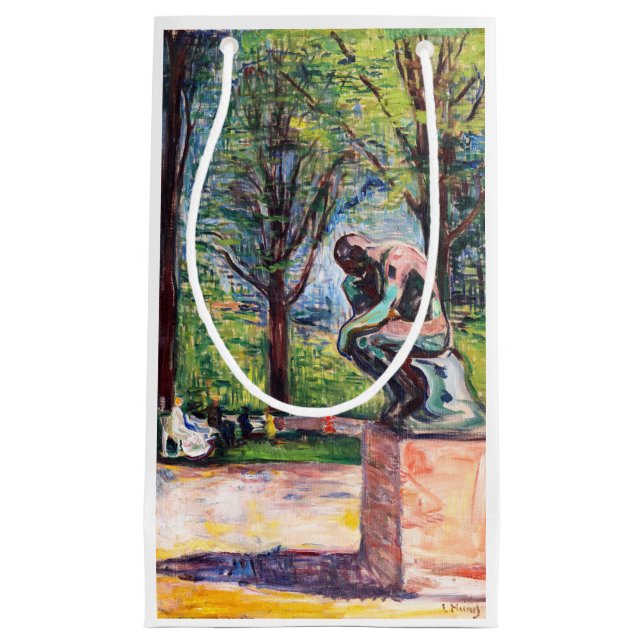 Petit Sac Cadeau Edvard Munch - Le penseur de Rodin (Devant)