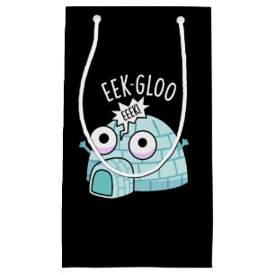 Petit Sac Cadeau Eek-gloo Igloo Drôle de Pun Fond Sombre